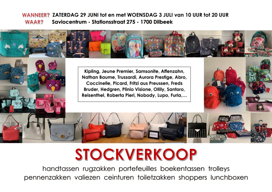 Stockverkoop sac d'école , sac à main et accessoires
